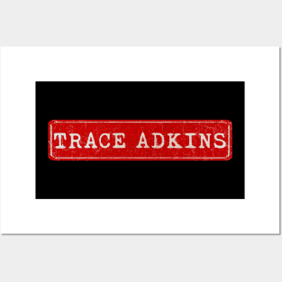 vintage retro plate Trace Adkins Posters and Art